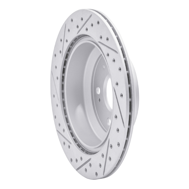 Acura RL Brake Rotor (1) - Rear Right - DFC - Drilled & Slotted Geoperformance - `05-`12