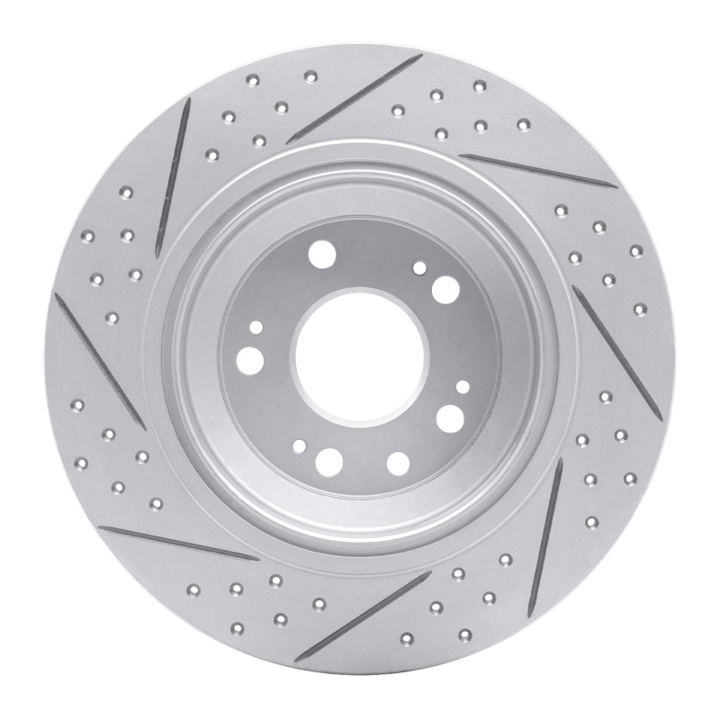 Acura TL Brake Rotor (1) - Rear Right - DFC - Drilled & Slotted Geoperformance - `09-`14