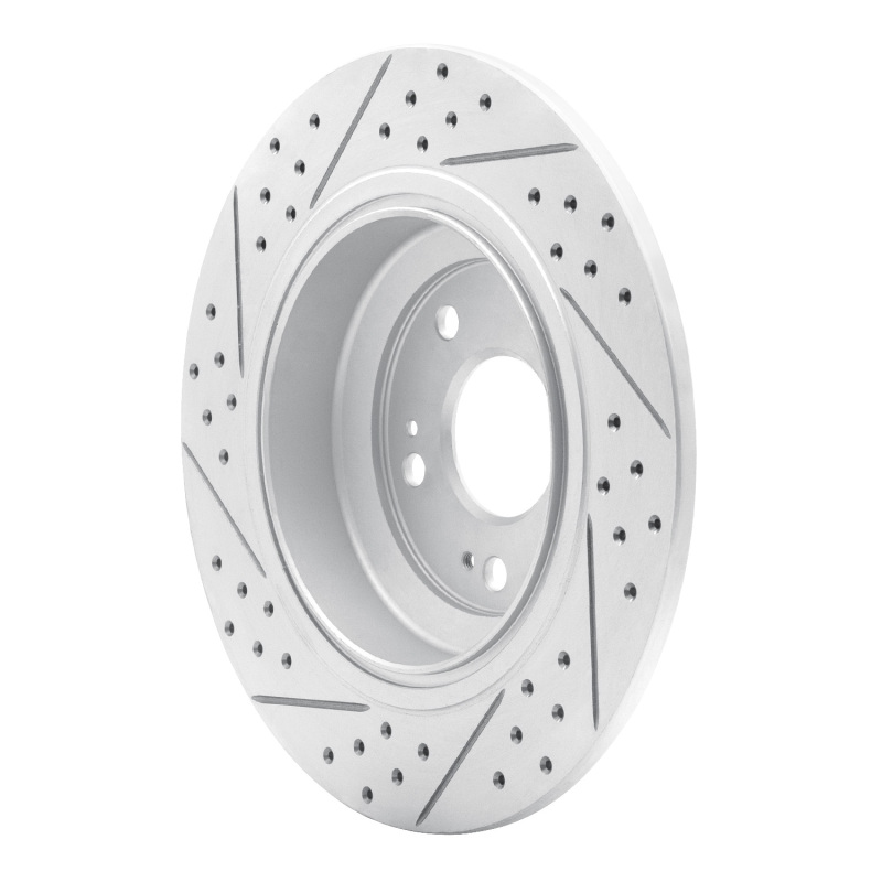 Acura TL Brake Rotor (1) - Rear Right - DFC - Drilled & Slotted Geoperformance - `09-`14