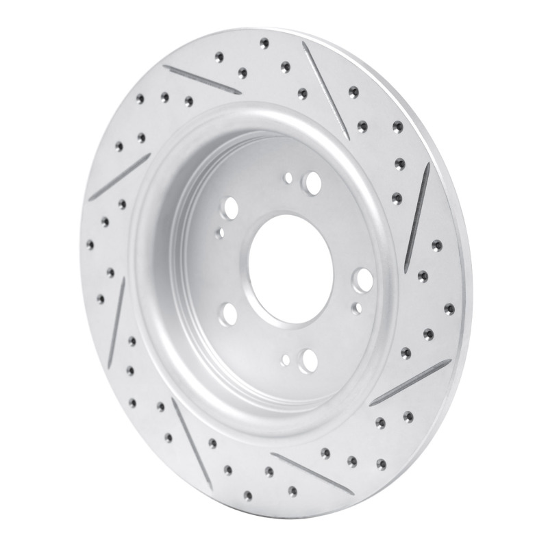 Acura RLX Brake Rotor (1) - Rear Left - DFC - Drilled & Slotted Geoperformance - `14-`20