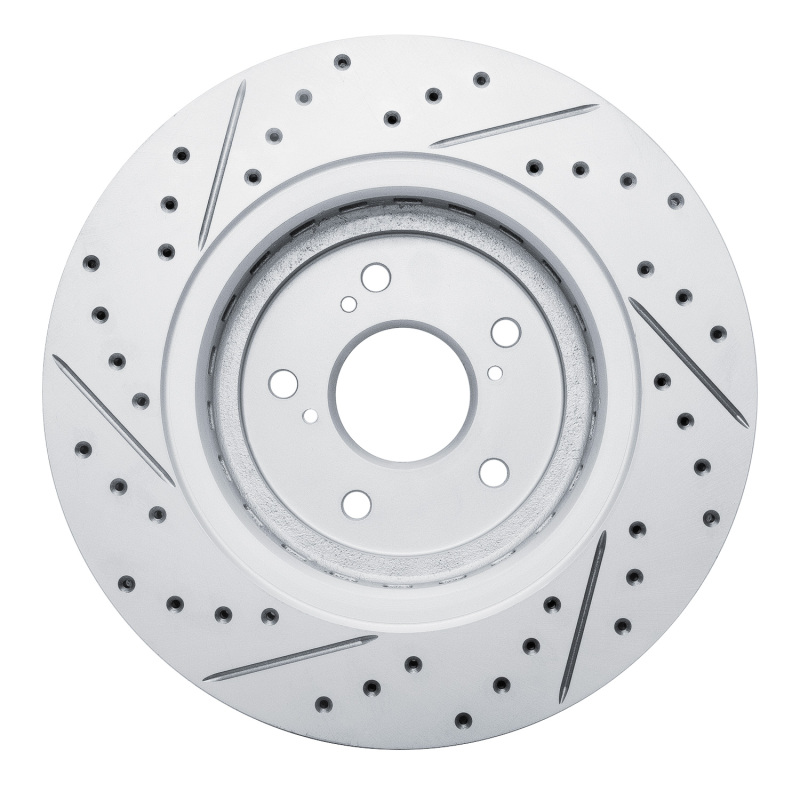 Acura MDX Brake Rotor (1) - Front Right - DFC - Drilled & Slotted Geoperformance - `14-`20