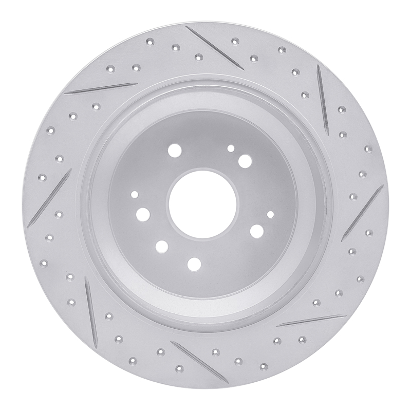 Acura MDX Brake Rotor (1) - Rear Left - DFC - Drilled & Slotted Geoperformance - `14-`16