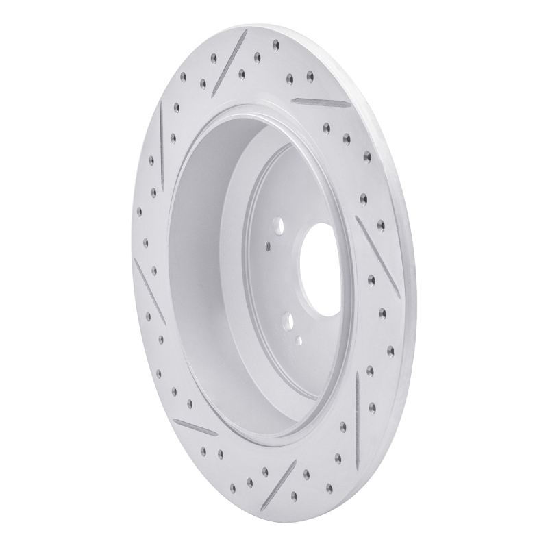 Acura MDX Brake Rotor (1) - Rear Right - DFC - Drilled & Slotted Geoperformance - `14-`16