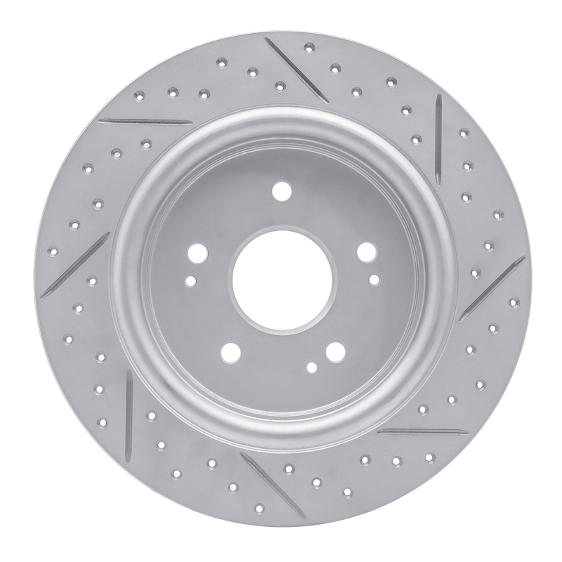 Acura Adx Brake Rotor (1) - Rear Left - DFC - Geoperformance Rotor - Drilled & Slotted - `15-`26