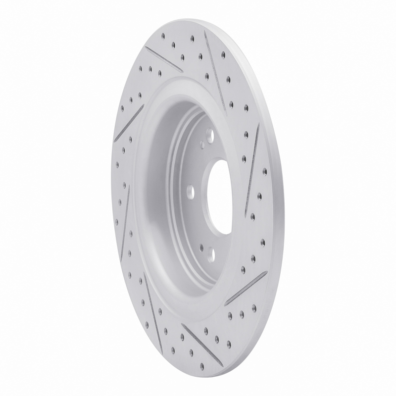 Acura MDX Brake Rotor (1) - Rear Left - DFC - Drilled & Slotted Geoperformance - `17-`20