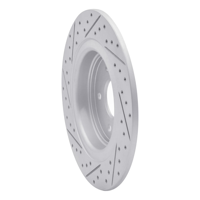 Acura MDX Brake Rotor (1) - Rear Right - DFC - Geoperformance Drilled & Slotted - `17-`20