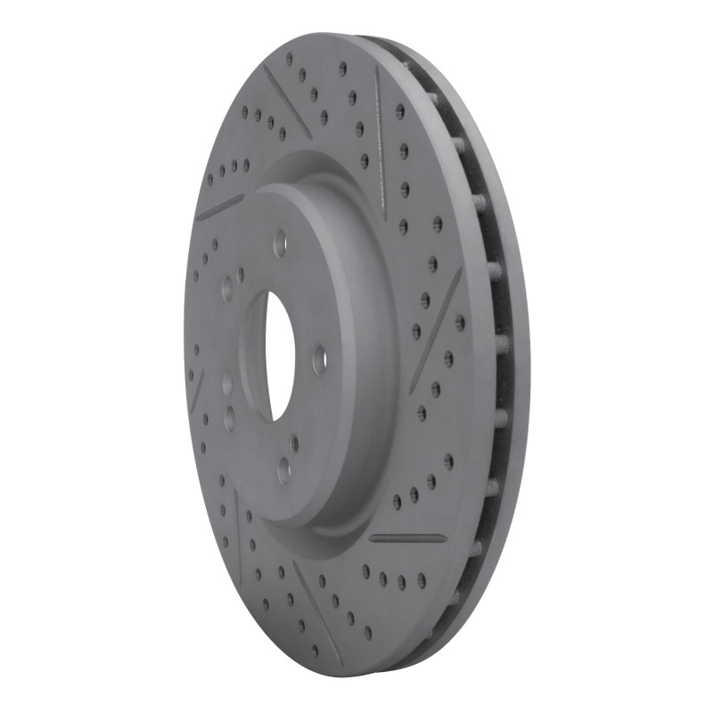 Acura RDX Brake Rotor (1) - Front Right - DFC - Drilled & Slotted Geoperformance - `19-`26