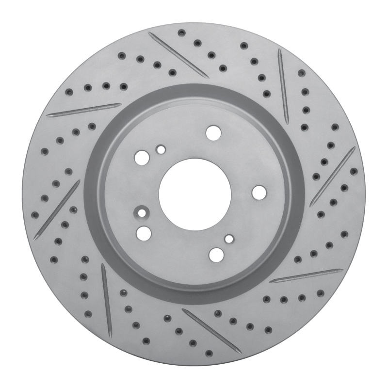 Acura RDX Brake Rotor (1) - Front Right - DFC - Drilled & Slotted Geoperformance - `19-`26