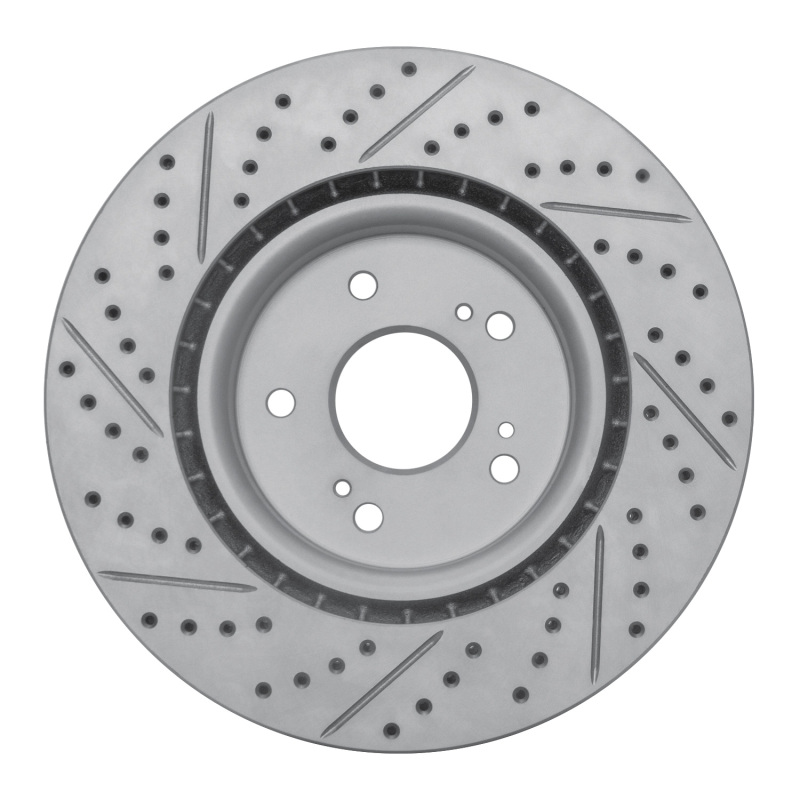 Acura RDX Brake Rotor (1) - Front Right - DFC - Drilled & Slotted Geoperformance - `19-`26