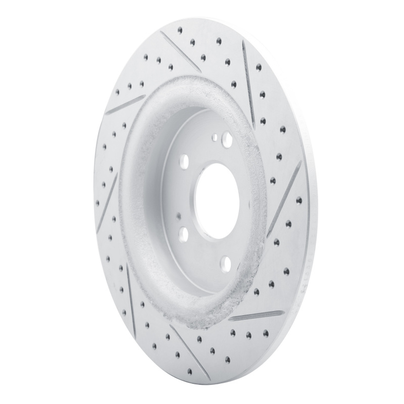 Acura MDX Brake Rotor (1) - Rear Left - DFC - Geoperformance - Drilled & Slotted - `22-`26