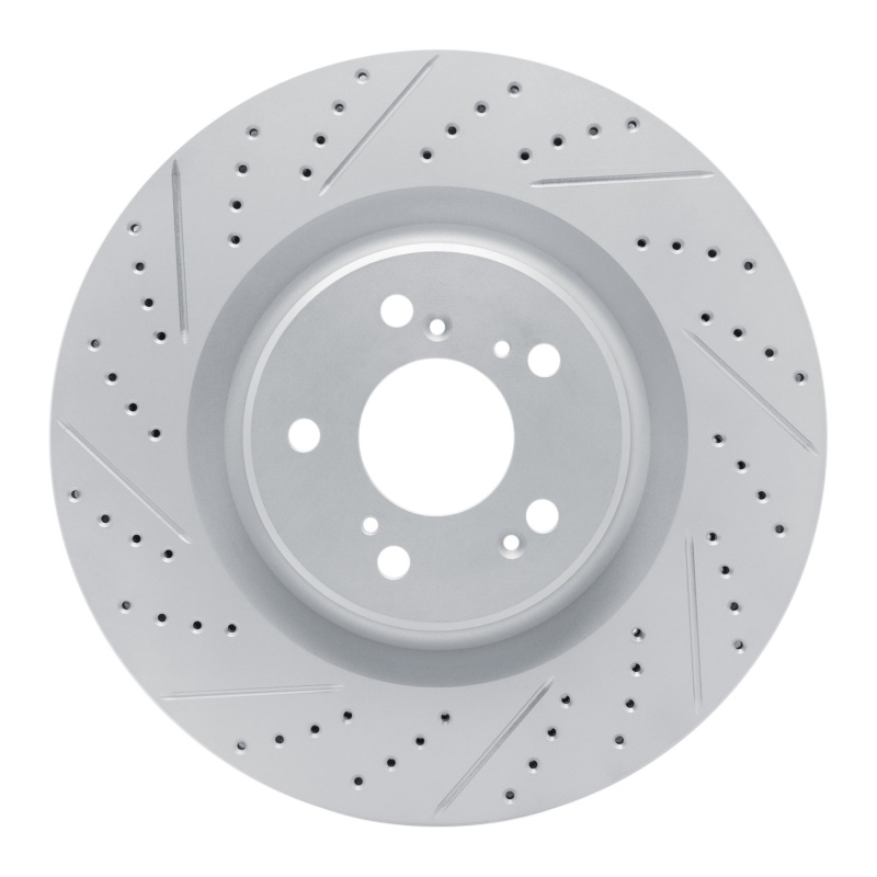 Acura Tlx Brake Rotor (1) - Front Left - DFC - Drilled & Slotted Geoperformance - `21-`26