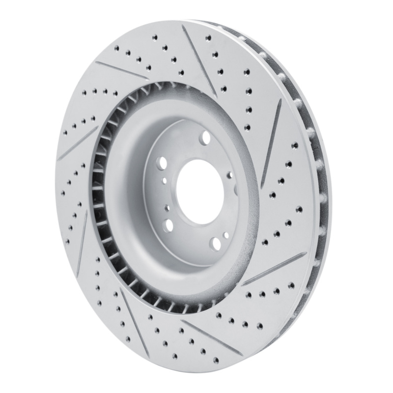 Acura Tlx Brake Rotor (1) - Front Left - DFC - Drilled & Slotted Geoperformance - `21-`26