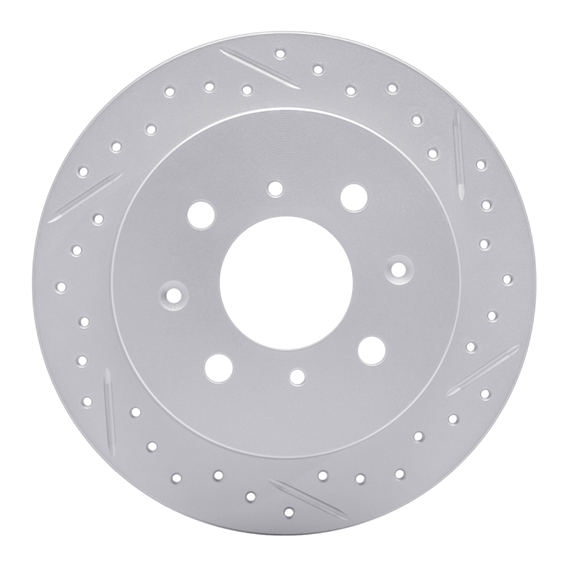 Acura Integra Brake Rotor (1) - Rear Right - DFC - Geoperf Rotors - Drill & Slot - `88-`01
