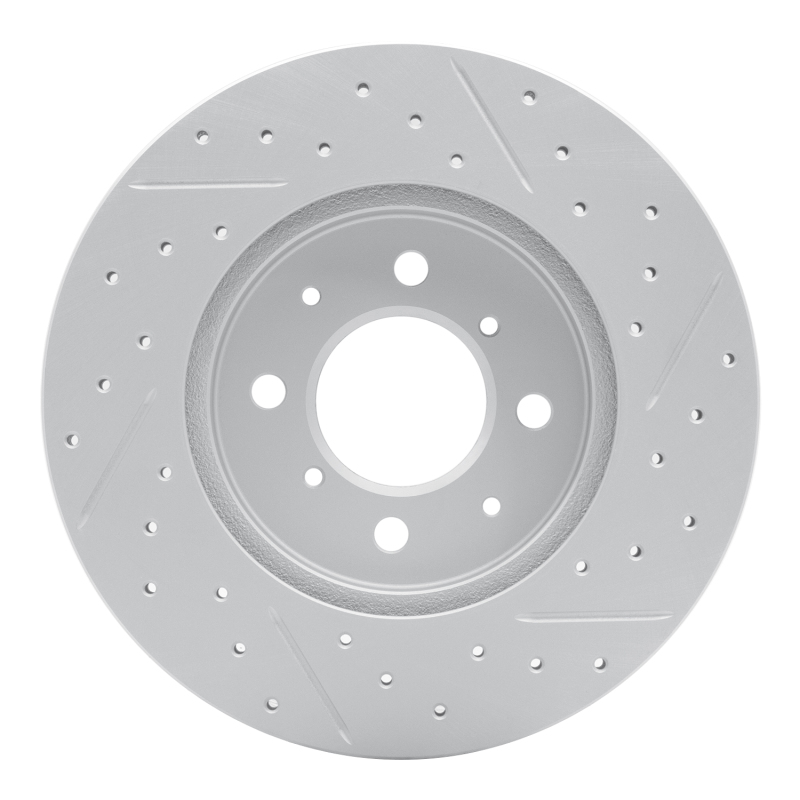 Acura EL Brake Rotor (1) - Front Left - DFC - Drilled & Slotted Geoperformance - `90-`17