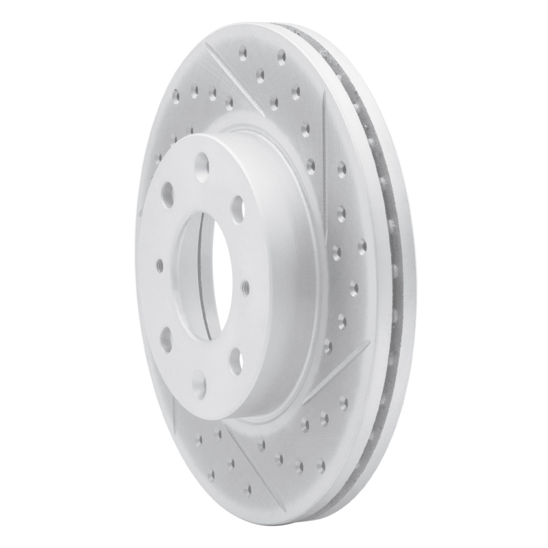 Honda Del Sol Brake Rotor (1) - Front Right - DFC - Drilled & Slotted Geoperformance - `90-`00