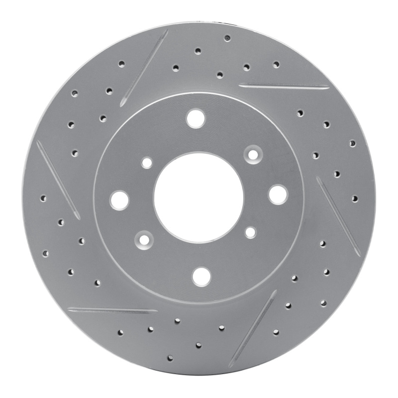 Acura CL Brake Rotor (1) - Front Left - DFC - Drilled & Slotted Geoperformance - `98-`02