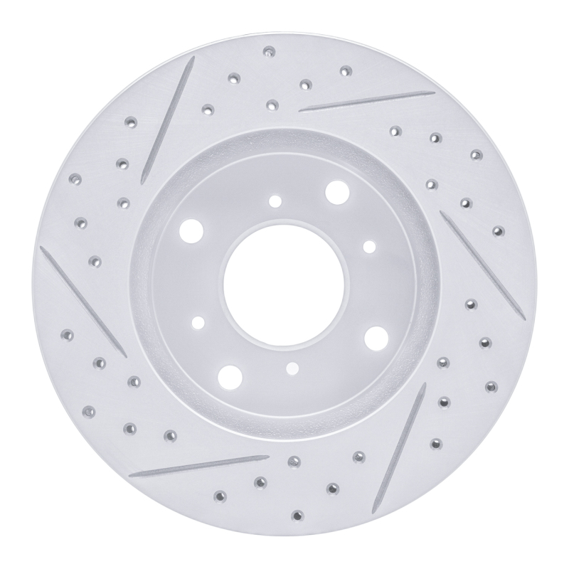 Acura CL Brake Rotor (1) - Front Right - DFC - Drilled & Slotted Geoperformance - `98-`02
