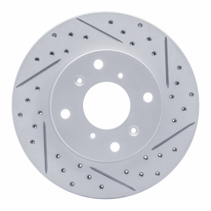 Acura CL Brake Rotor (1) - Front Right - DFC - Drilled & Slotted Geoperformance - `98-`02