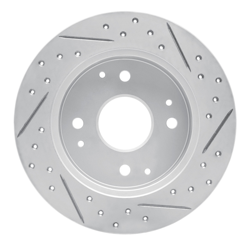 Acura CL Brake Rotor (1) - Rear Left - DFC - Drilled & Slotted Geoperformance - `98-`02
