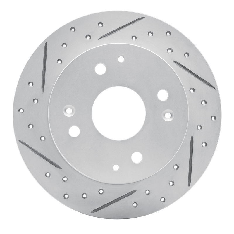 Acura CL Brake Rotor (1) - Rear Left - DFC - Drilled & Slotted Geoperformance - `98-`02