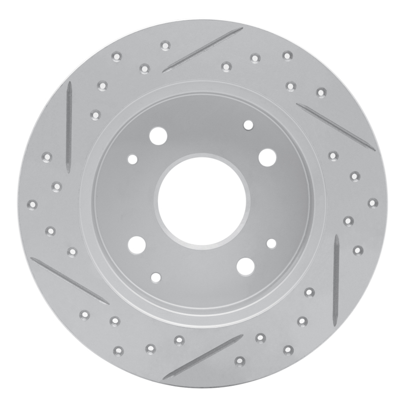 Acura CL Brake Rotor (1) - Rear Right - DFC - Geoperformance Rotor - Drilled and Slotted - `98-`02