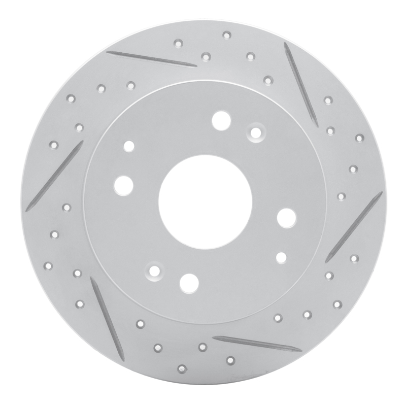 Acura CL Brake Rotor (1) - Rear Right - DFC - Geoperformance Rotor - Drilled and Slotted - `98-`02