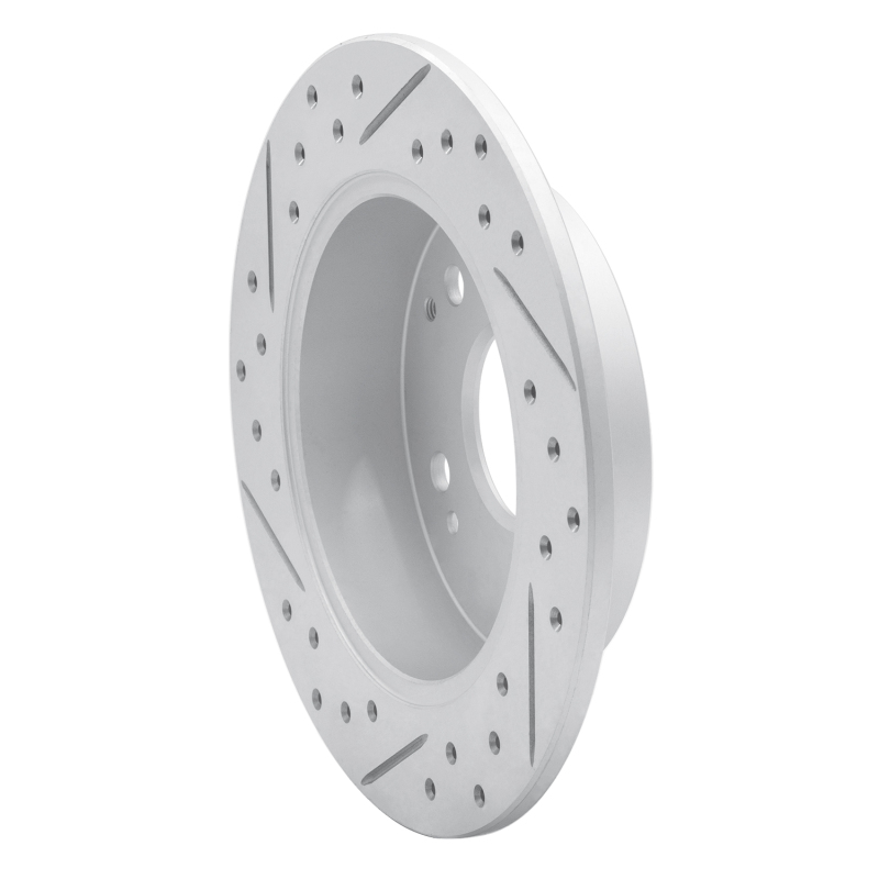 Acura Integra Brake Rotor (1) - Rear Right - DFC - Geoperformance Rotor - Drilled and Slotted - `97-`06