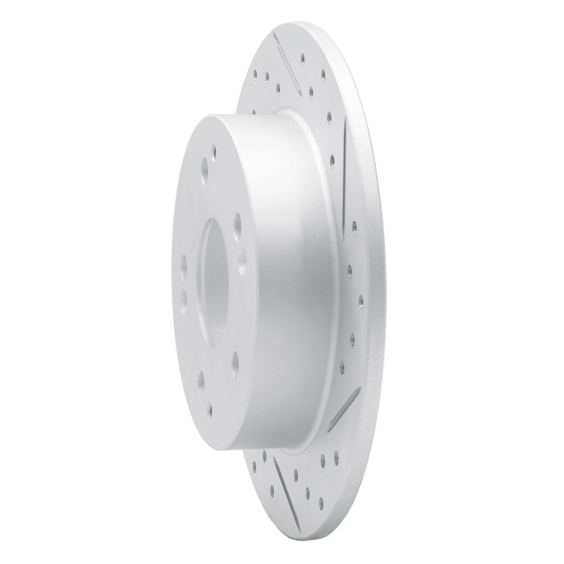 Acura Integra Brake Rotor (1) - Rear Right - DFC - Geoperformance Rotor - Drilled and Slotted - `97-`06