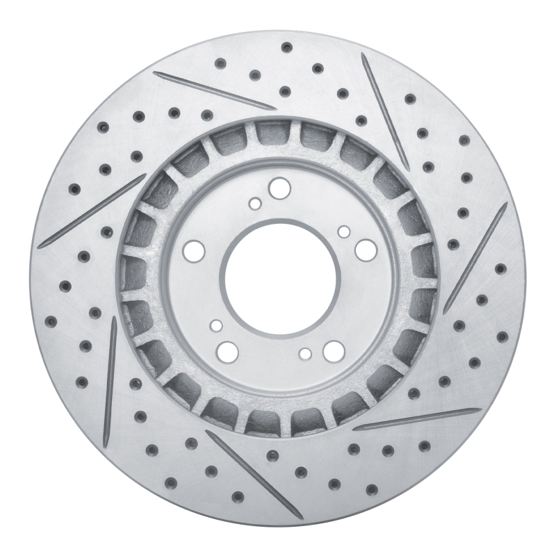 Honda S2000 Brake Rotor (1) - Front Left - DFC - Geoperformance Rotor - Drilled & Slotted - `00-`09