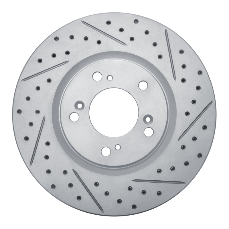 Honda S2000 Brake Rotor (1) - Front Right - DFC - Drilled & Slotted Geoperformance - `00-`09