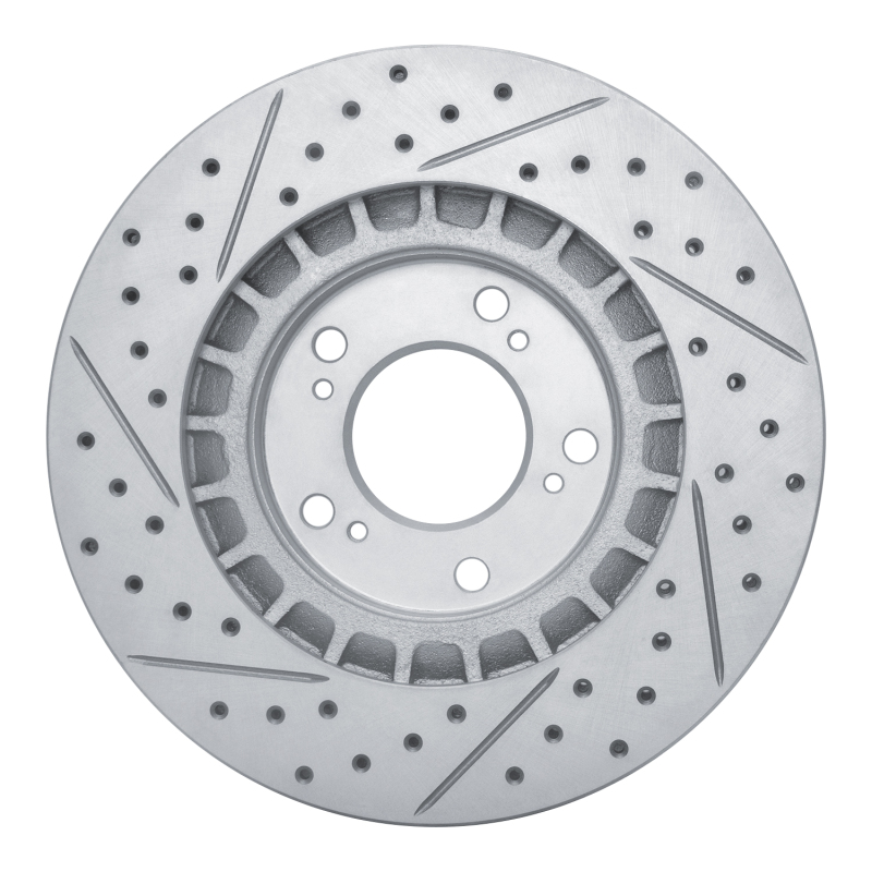 Honda S2000 Brake Rotor (1) - Front Right - DFC - Drilled & Slotted Geoperformance - `00-`09