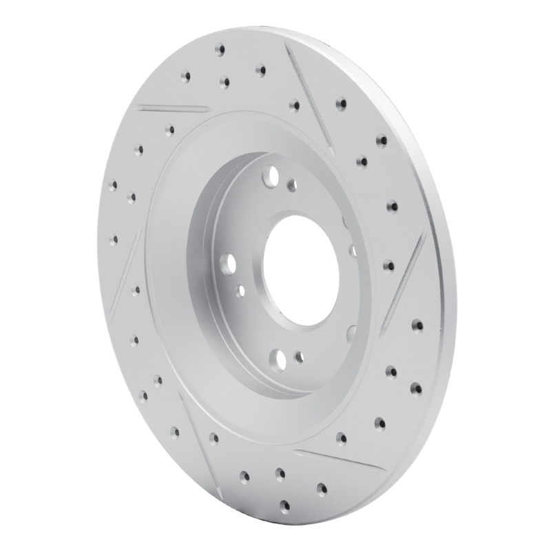 Honda S2000 Brake Rotor (1) - Rear Left - DFC - Geoperformance Drilled & Slotted - `00-`09