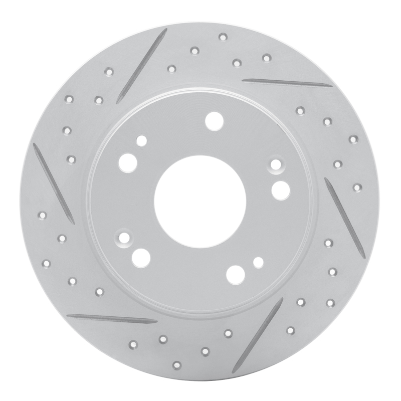 Acura Tsx Brake Rotor (1) - Rear Left - DFC - Drilled & Slotted Geoperformance - `03-`08