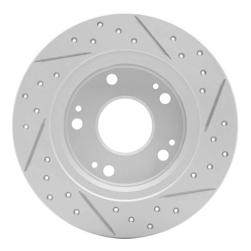 Acura Tsx Brake Rotor (1) - Rear Left - DFC - Drilled & Slotted Geoperformance - `03-`08