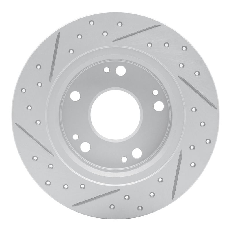 Acura TSX Brake Rotor (1) - Rear Right - DFC - Geoperformance Drilled & Slotted - `03-`08