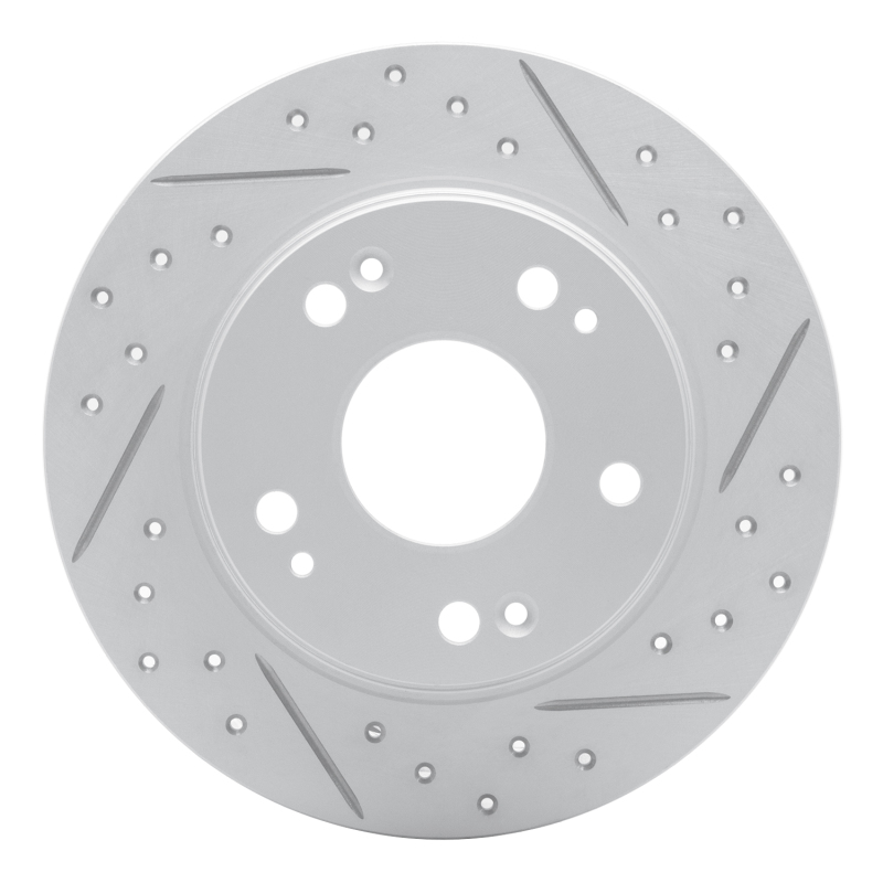 Acura TSX Brake Rotor (1) - Rear Right - DFC - Geoperformance Drilled & Slotted - `03-`08