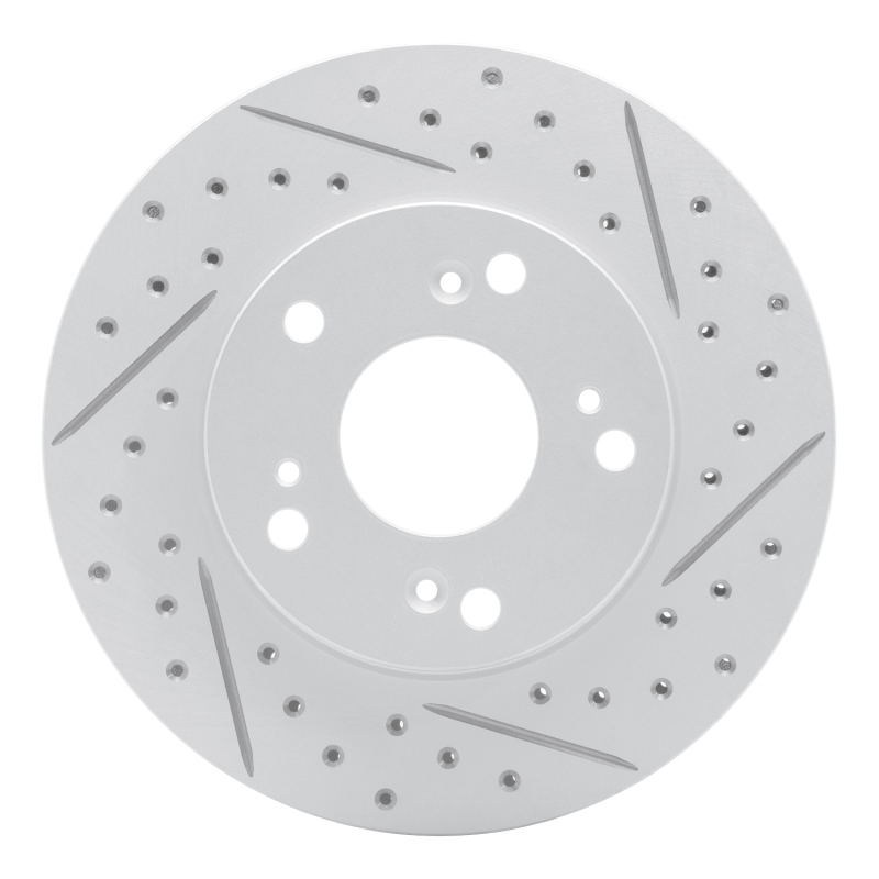 Acura Rsx Brake Rotor (1) - Front Right - DFC - Geoperformance Drilled & Slotted - `02-`15