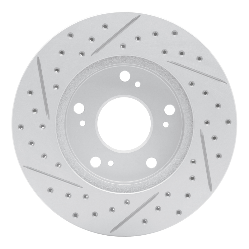Acura Rsx Brake Rotor (1) - Front Right - DFC - Geoperformance Drilled & Slotted - `02-`15
