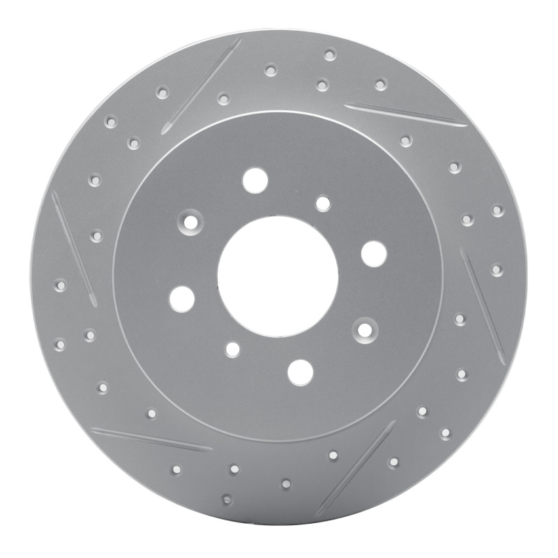 Acura El Brake Rotor (1) - Rear Left - DFC - Geoperformance Drilled & Slotted - `01-`05
