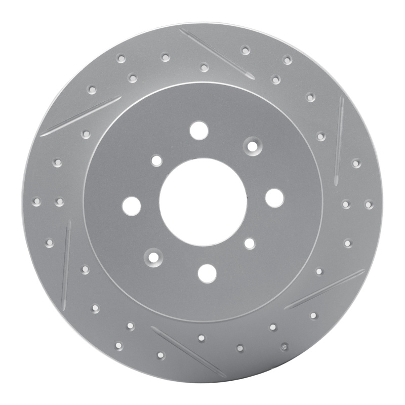 Acura El Brake Rotor (1) - Rear Right - DFC - Geoperformance Drilled & Slotted - `01-`05