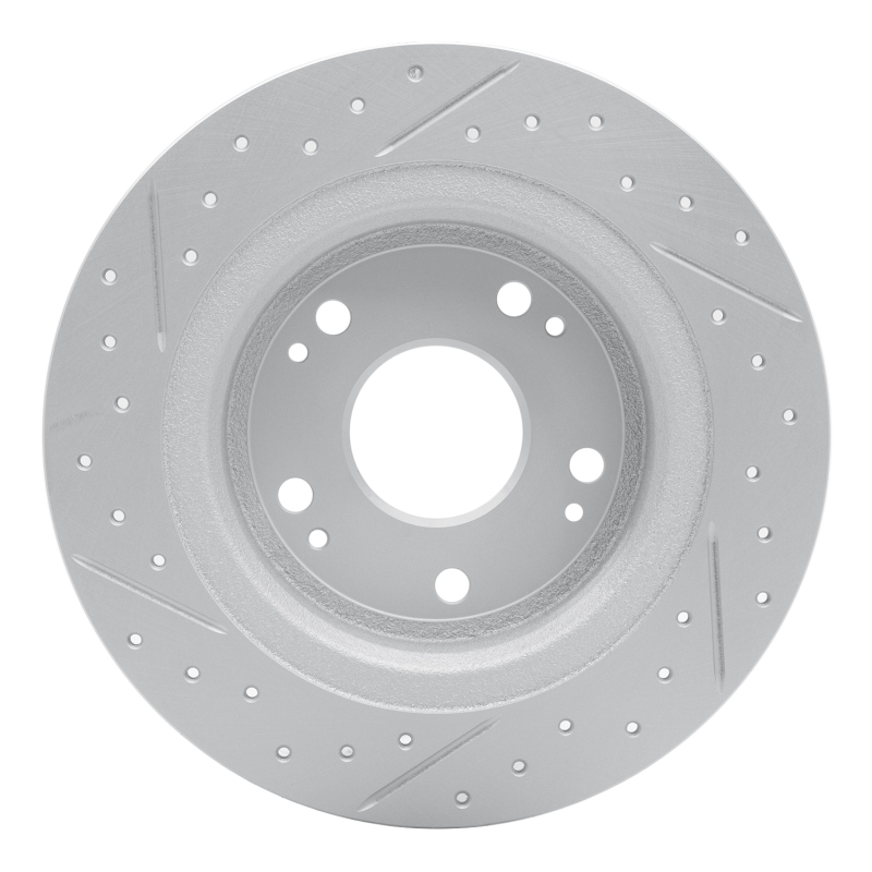 Acura TSX Brake Rotor (1) - Rear Right - DFC - Drilled & Slotted Geoperformance - `05-`22