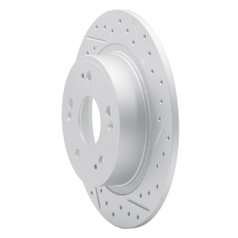 Acura TSX Brake Rotor (1) - Rear Right - DFC - Drilled & Slotted Geoperformance - `05-`22