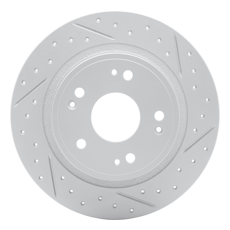 Acura TSX Brake Rotor (1) - Rear Right - DFC - Drilled & Slotted Geoperformance - `05-`22