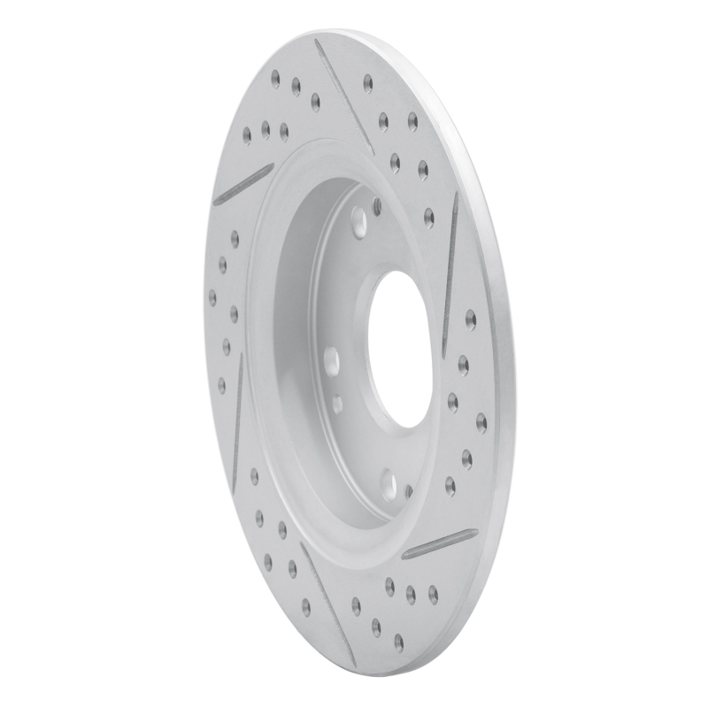 Honda Cr-Z Brake Rotor (1) - Rear Left - DFC - Drilled & Slotted Geoperformance - `11-`15