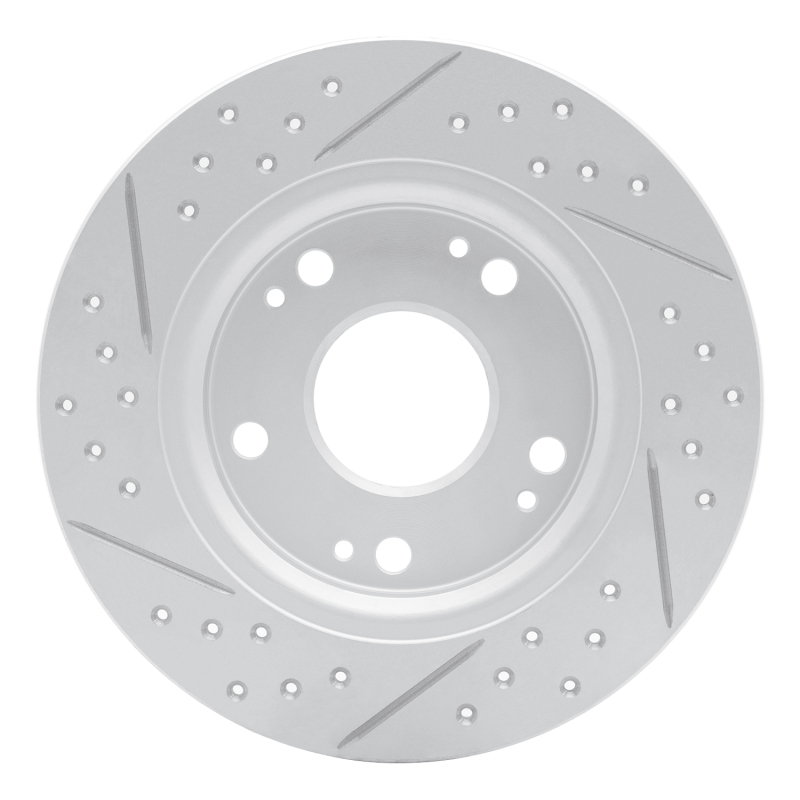 Honda Cr-Z Brake Rotor (1) - Rear Right - DFC - Geoperformance Rotor - Drilled & Slotted - `11-`15