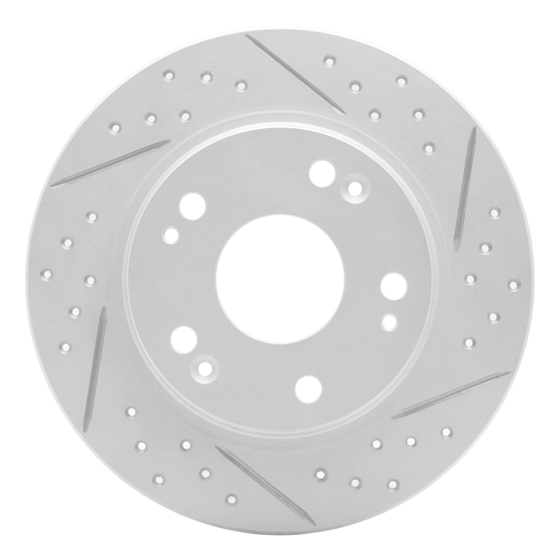 Honda Cr-Z Brake Rotor (1) - Rear Right - DFC - Geoperformance Rotor - Drilled & Slotted - `11-`15