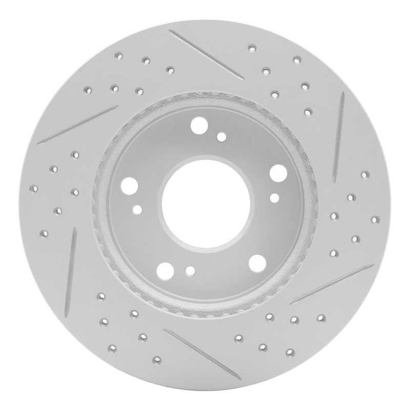 Acura Ilx Brake Rotor (1) - Front Left - DFC - Drilled & Slotted Geoperformance - `12-`15