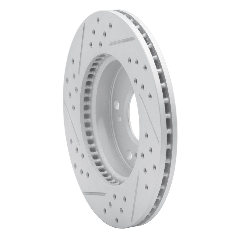 Acura Ilx Brake Rotor (1) - Front Right - DFC - Drilled & Slotted Geoperformance - `12-`15