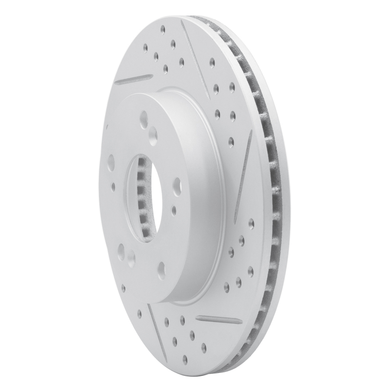 Acura Ilx Brake Rotor (1) - Front Right - DFC - Drilled & Slotted Geoperformance - `12-`15