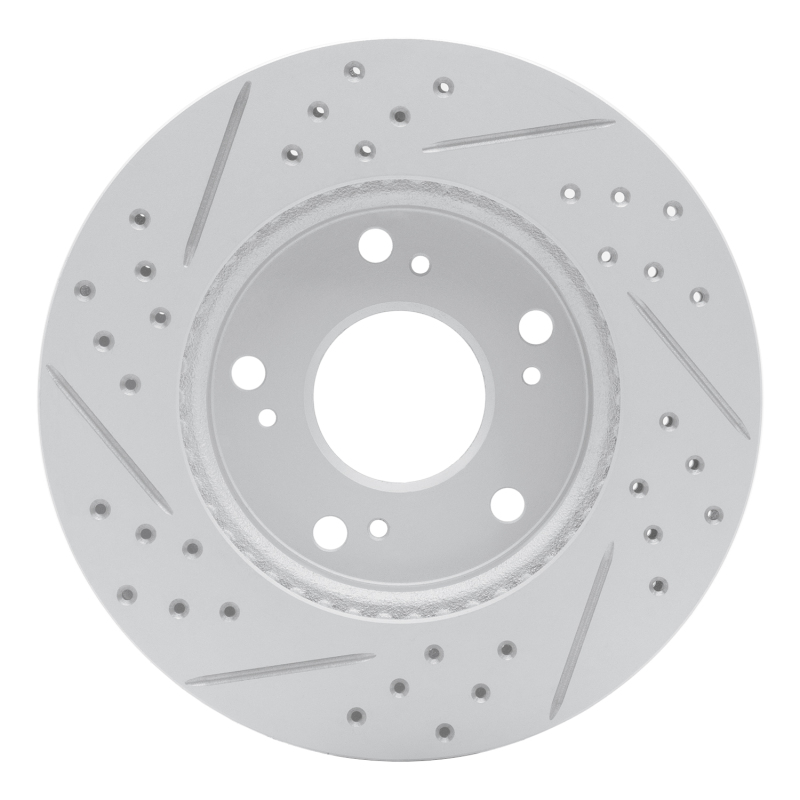 Acura Ilx Brake Rotor (1) - Front Right - DFC - Drilled & Slotted Geoperformance - `12-`15
